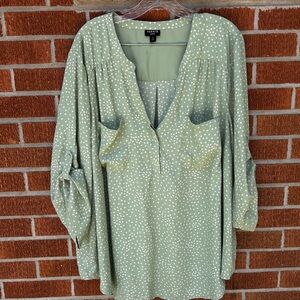 Torrid Mint Green Blouse